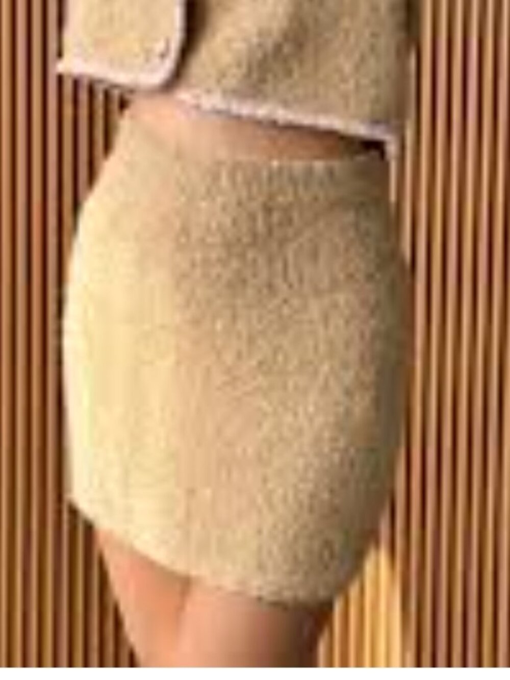 Nanushka ! Micca mini raffia skirt (size1, 12/ inch)